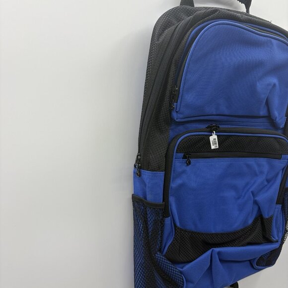 Shop‎ LC Extra Large Blue/Black Backpack with Pockets Cell Phone Holder 23x15x5 main image 5